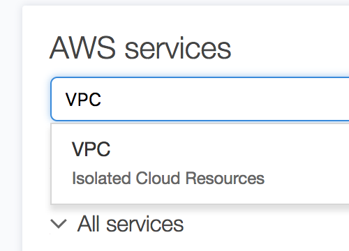 VPC search VPC Search